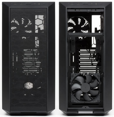 Вид спереди, в том числе со снятыми панелью и фильтром