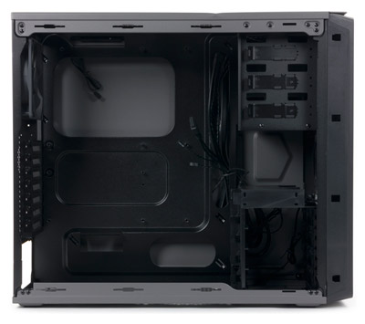 Вид на шасси слева