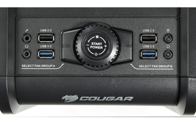 Корпус Cougar Evolution (Ascot 6GR1), панель управления