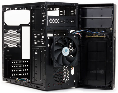 SilverStone PS09, фронтальная панель шасси