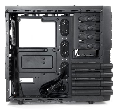 Корпус Thermaltake Level 10 GTS, Вид изнутри слева