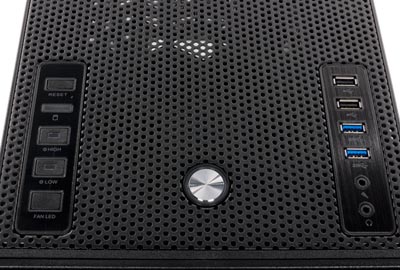 Корпус Thermaltake Core V71, Органы управления и разъемы