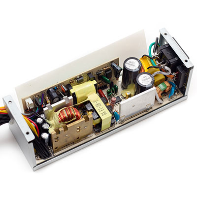 Вид платы блока питания Nexian ITX-200W