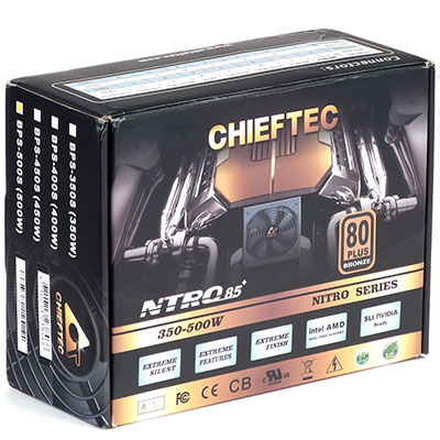 Упаковка блока питания Chieftec BPS-500S