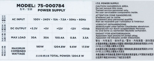 Характеристики блока питания Corsair AX1200i
