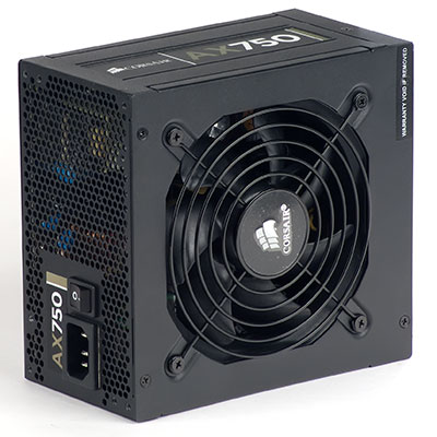 Внешний вид блока питания Corsair AX750 (CMPSU-750AX)