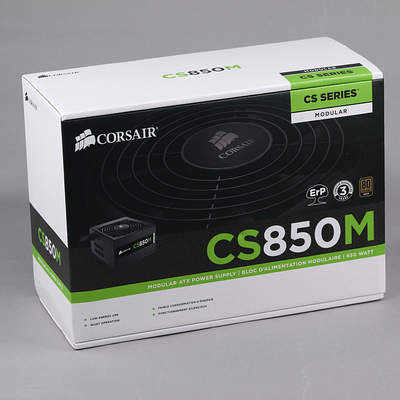 Упаковка блока питания Corsair CS850M