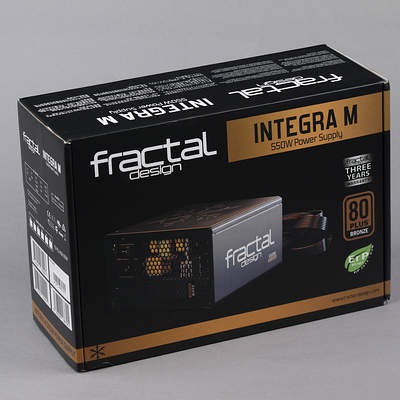 Упаковка блока питания Fractal Design Integra M 550W