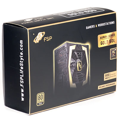 Упаковка блока питания FSP Aurum Gold 600 (AU-600)
