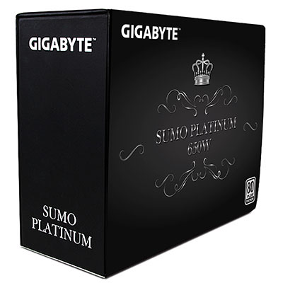 Упаковка блока питания Gigabyte Sumo Platinum 650W (GZ-EPS65A-C1)