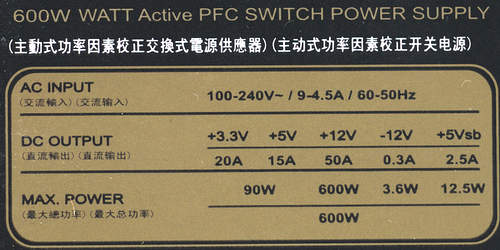 Характеристики блока питания Silverstone SFX Series SX600-G