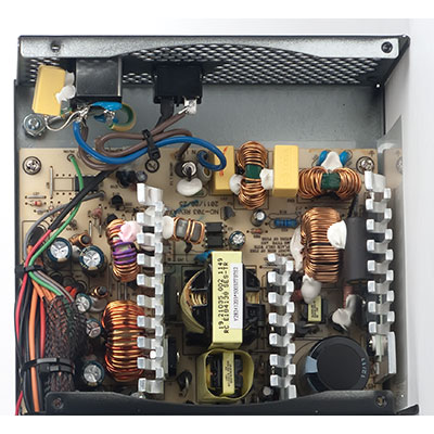 Вид платы блока питания Silverstone Strider Essential 500W (SST-ST50F-ES)