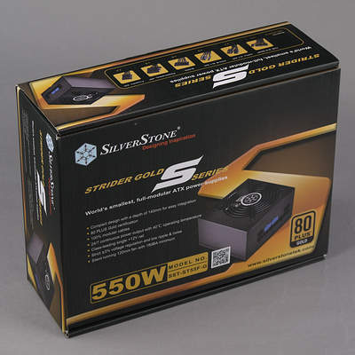 Упаковка блока питания SilverStone Strider Gold S 550 (SST-ST55F-G)