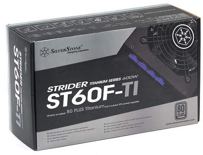 Упаковка блока питания Silverstone Strider Titanium 600 (ST60F-TI)
