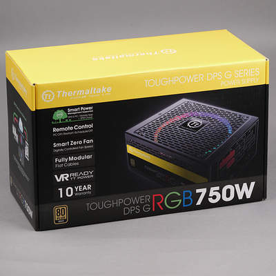 Упаковка блока питания Thermaltake Toughpower DPS G RGB 750W Gold (TPG-0750D-R)