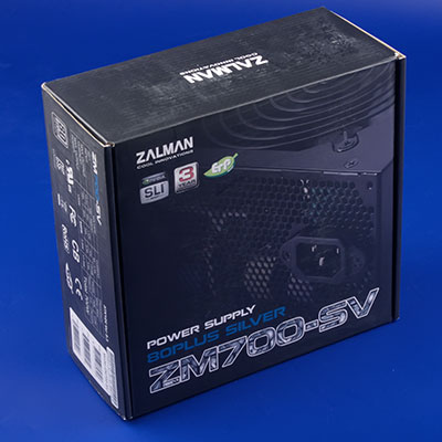 Упаковка блока питания Zalman ZM700-SV