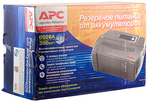 коробка APC Back-UPS BR650CI-RS