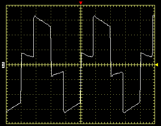 форма сигнала ИБП Krauler Gyper GPR-850 при работе на нагрузку 175 Вт (батарея заряжена)
