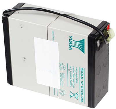 батарея из двух аккумуляторов Yuasa REW 45-12 из комплекта ИБП PCM KIN-1500AP RM