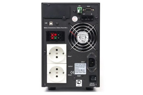 задняя панель ИБП PowerCom VGS-1000XL