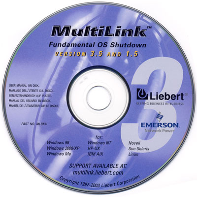 CD с LIEBERT MultiLink