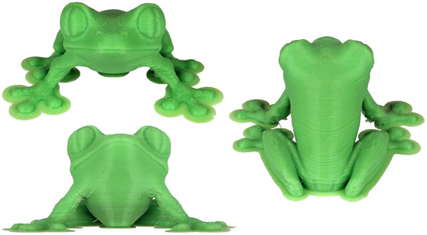 3D-принтер Felix 3.0, печать лягушки, PLA