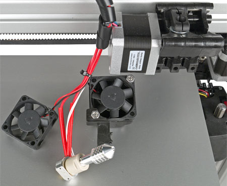 3D-принтер Felix 3.0, хот-энд (hot-end) и вентиляторы печатающей головки