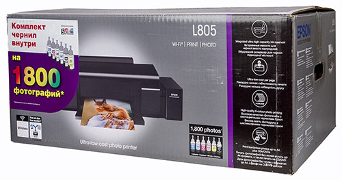 Принтер Epson L805, упаковка
