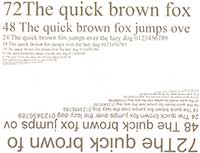 Текстовый образец, качество Черновик