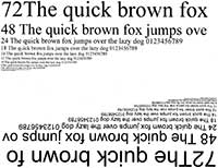 Текстовый образец, качество Стандартный