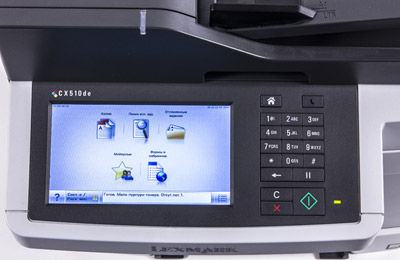 Принтер Lexmark CX510de, панель управления