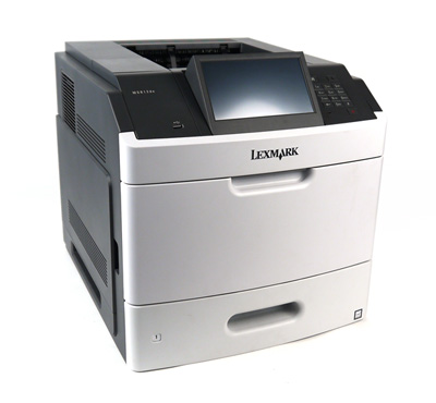 Lexmark MS812de, ЖК-экран повернут