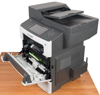 Lexmark MX611de, доступ к картриджам