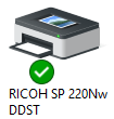 Ricoh SP 220Nw, установка ПО