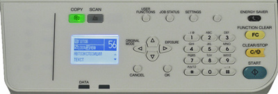 Toshiba e-Studio2505H, панель управления