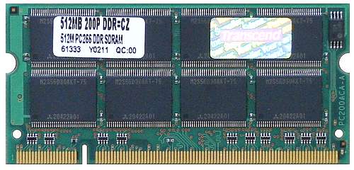 Новые низкопрофильные 512 Мб модули DDR SO-DIMM от Transcend