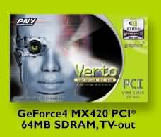 PCI карта GeForce4 MX от PNY Technologies