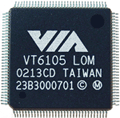 Одночиповый LAN-on-Motherboard Fast Ethernet контроллер от VIA