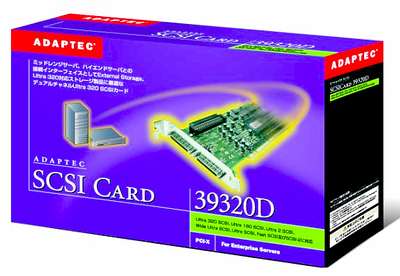 Двухканальная Ultra320 SCSI PCI-X карта 39320D от Adaptec