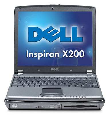 Ноутбук Inspiron X200 на 800 МГц ULV Mobile Pentium III-M от Dell