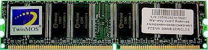 Модули памяти PC2700 от TwinMOS сертифицированы Intel
