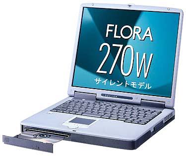 Ноутбук Hitachi FLORA 270W с водяным охлаждением на 2,2 ГГц Mobile Pentium 4-M