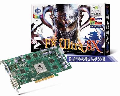 Графическая карта FX Ultra 8X от MSI на чипе NVIDIA GeForce FX: Asura