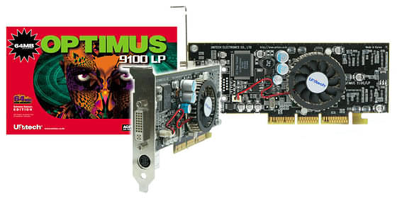 Unitech Optimus 9100LP: низкопрофильная карта на чипе ATI Radeon 9100