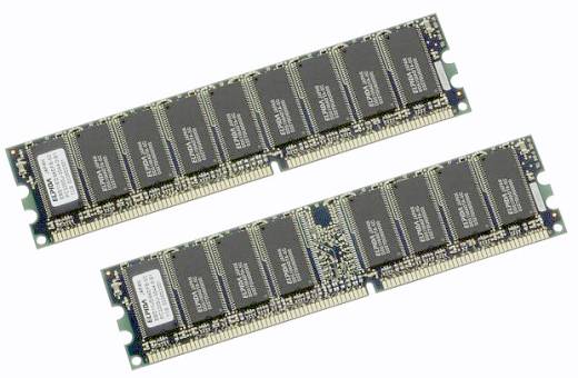 1 Гб модули памяти PC3200 DDR SDRAM от Elpida