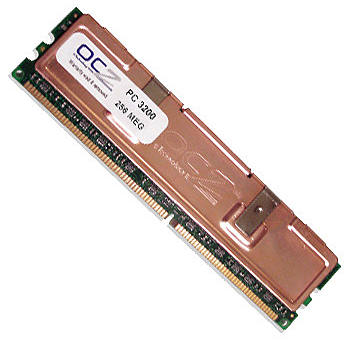 ECC Registered модули памяти PC-3200 от OCZ Technology