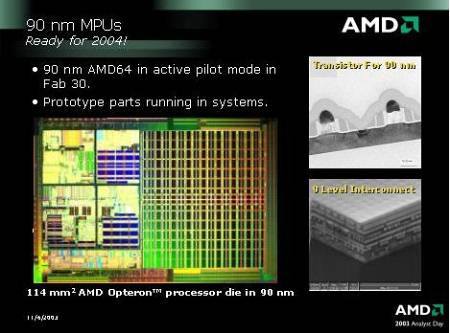 AMD о 90 нм техпроцессе и планах строительства 65 нм фабрики