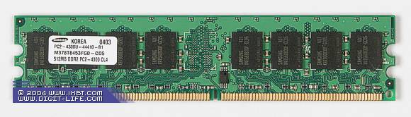 Фото дня: модули памяти DDR2 PC4300 от Samsung
