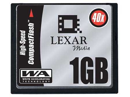 80х WA CF-карты Lexar Media: 4 Гб и 12 Мб/с