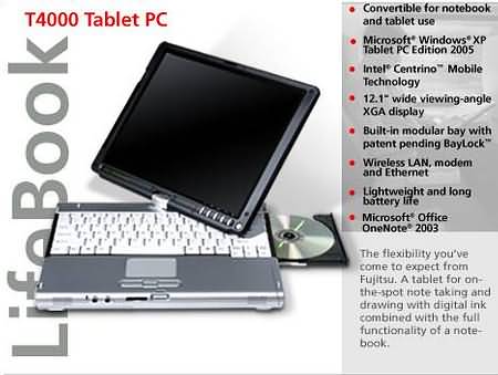 LifeBook T4000: новый планшет Fujitsu